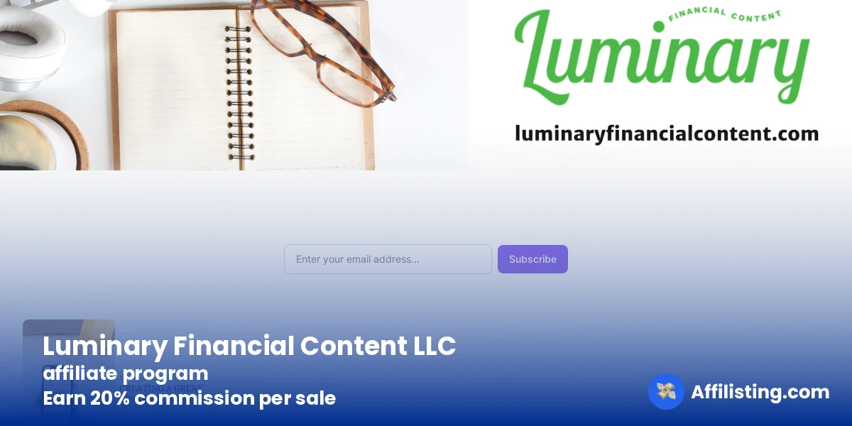 Luminary Financial Content LLC affiliate program