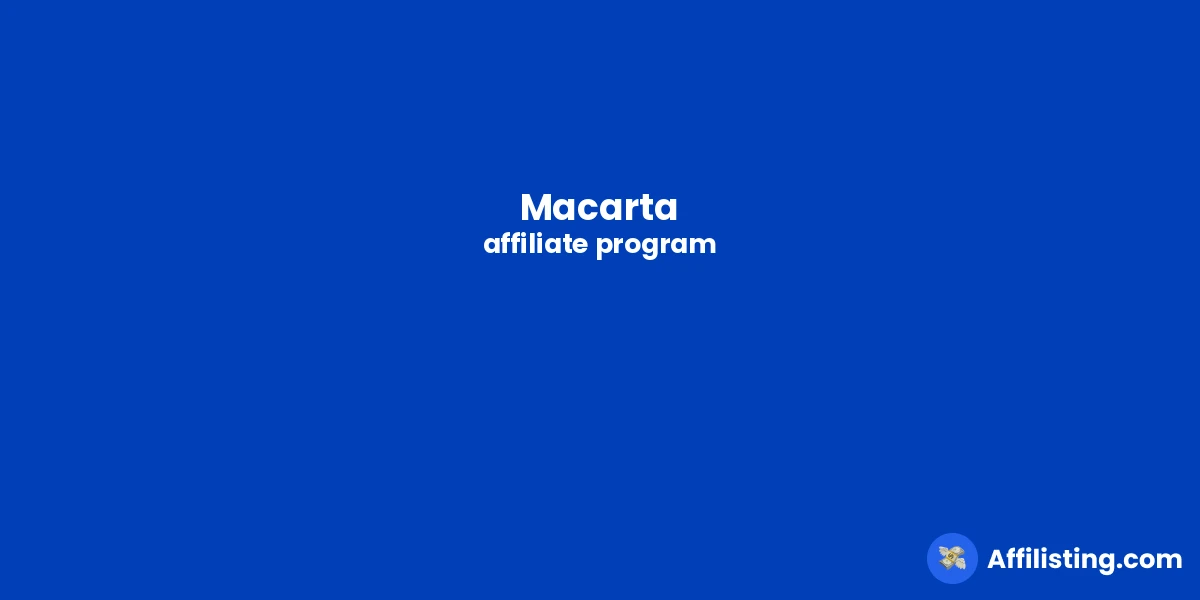 Macarta affiliate program