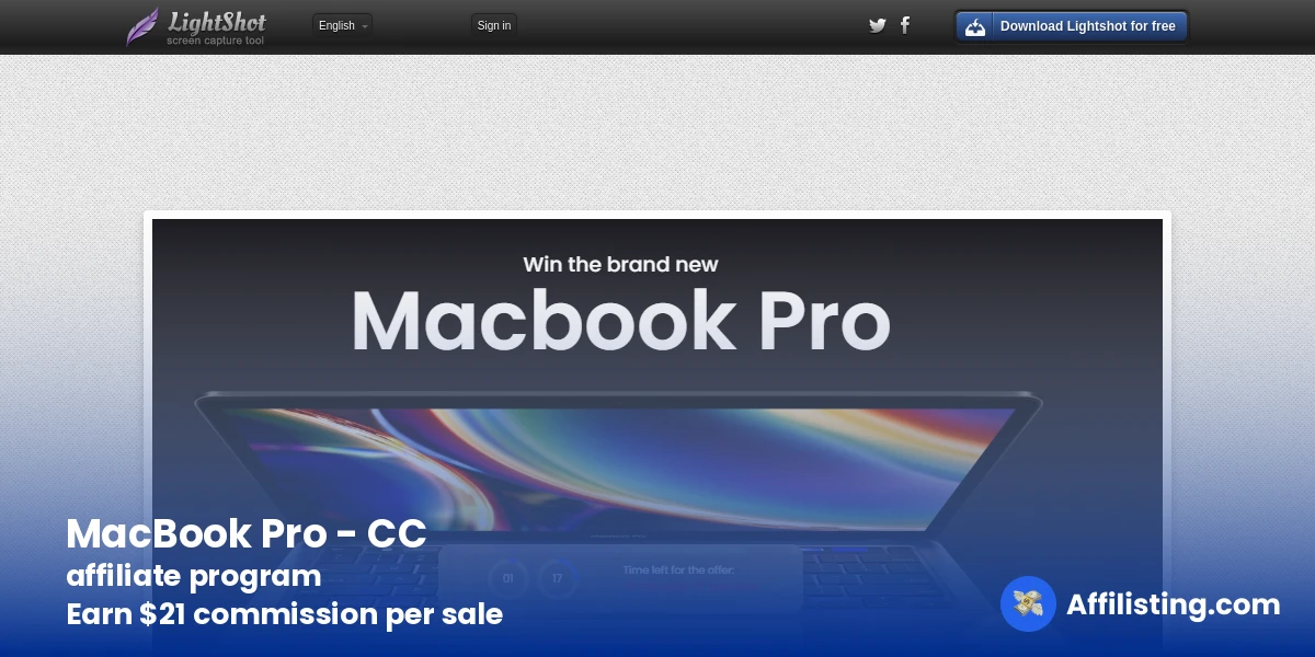MacBook Pro - CC  affiliate program