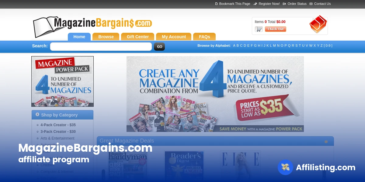 MagazineBargains.com affiliate program