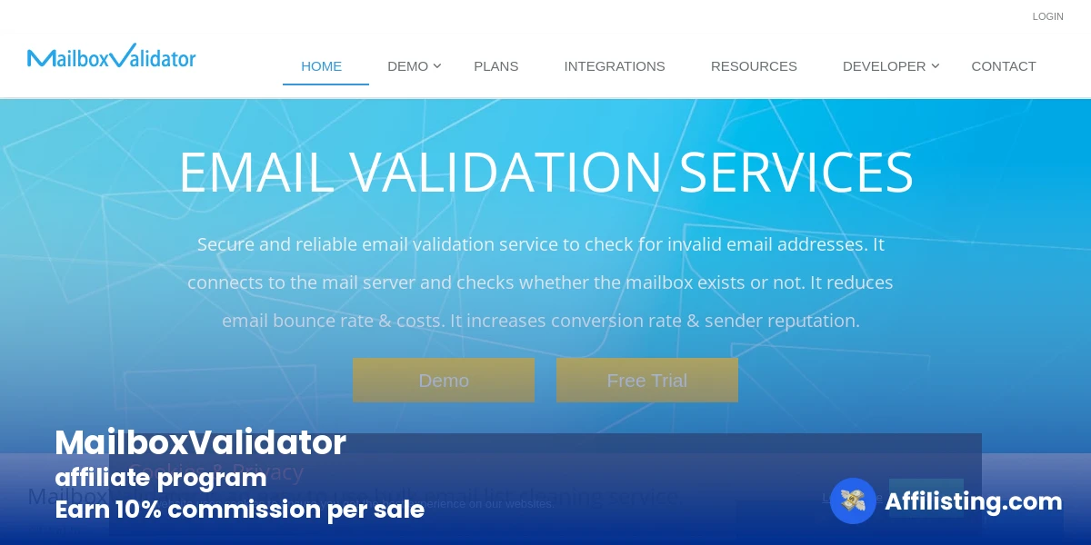MailboxValidator affiliate program