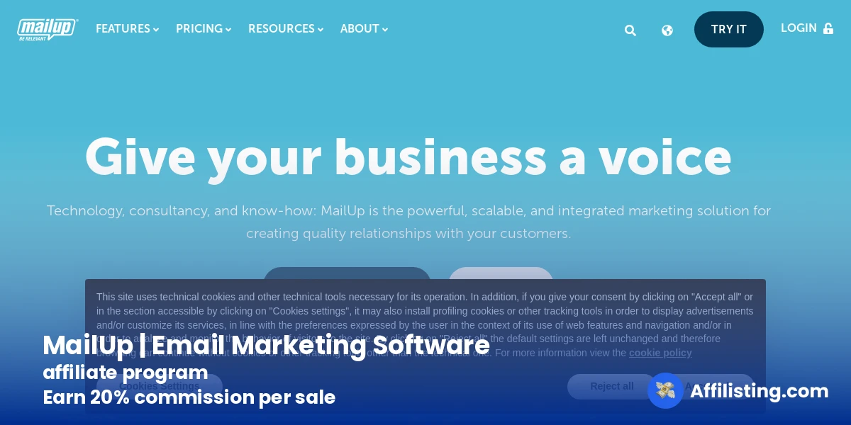 MailUp | Email Marketing Software affiliate program