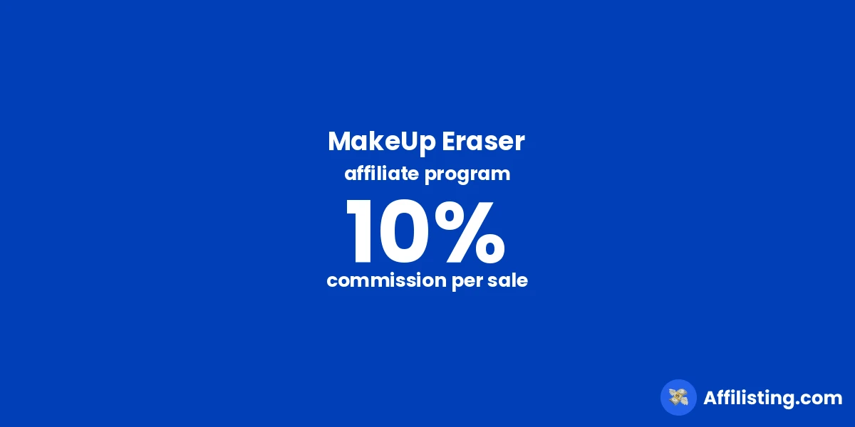 MakeUp Eraser affiliate program