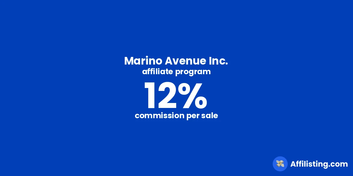 Marino Avenue Inc. affiliate program