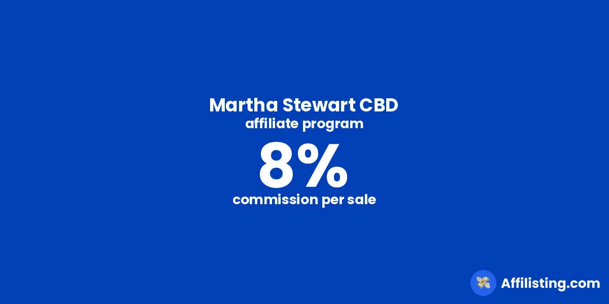 Martha Stewart CBD affiliate program