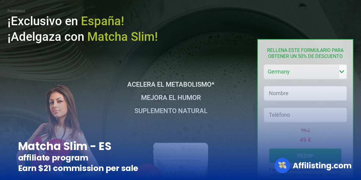 Matcha Slim - ES affiliate program