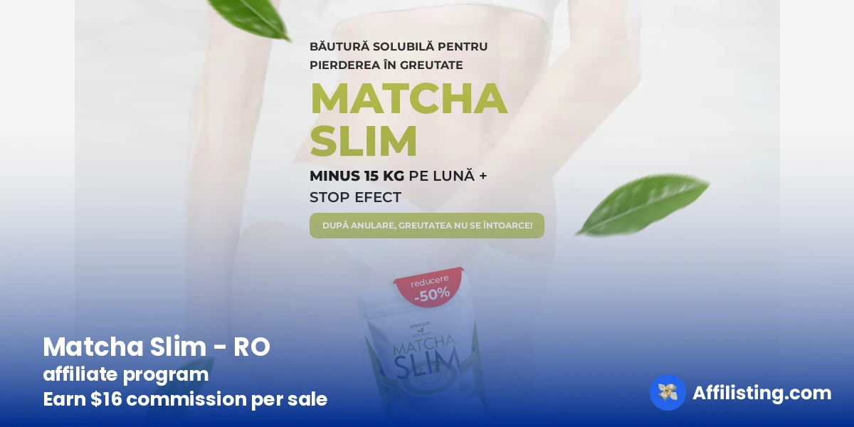 Matcha Slim - RO affiliate program