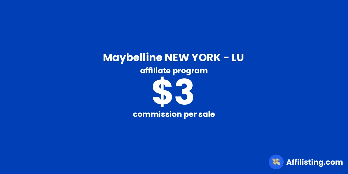 Maybelline NEW YORK - LU affiliate program