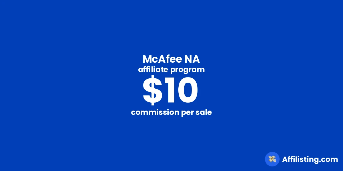 McAfee NA affiliate program