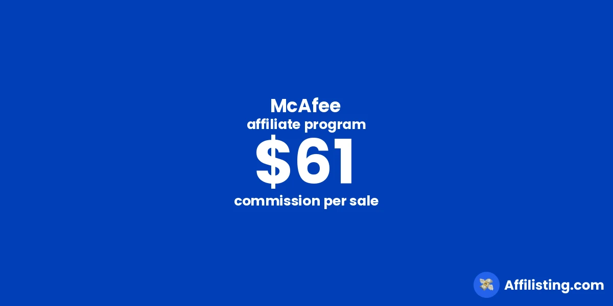 McAfee affiliate program