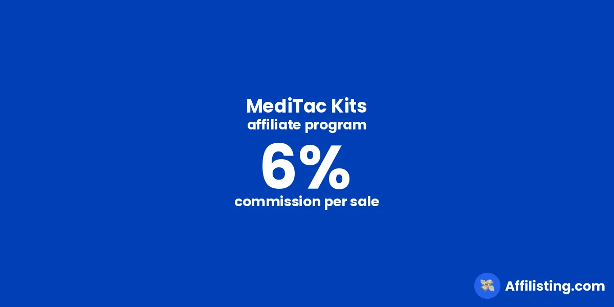 MediTac Kits affiliate program