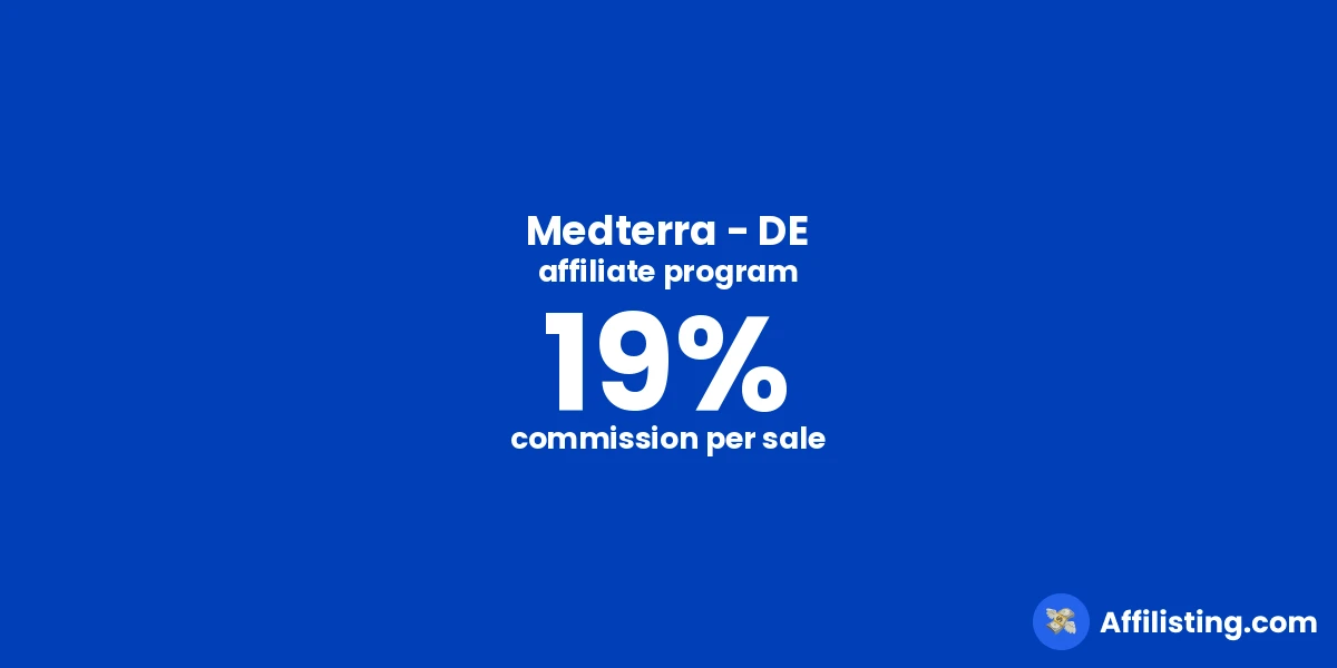 Medterra - DE affiliate program