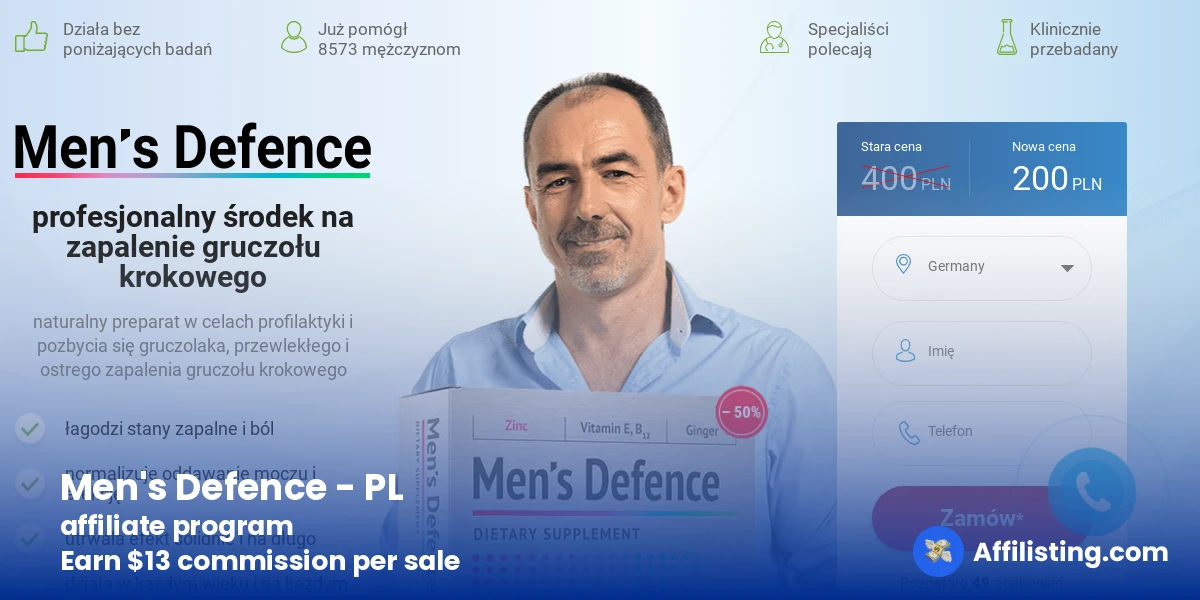 Men's Defence - PL affiliate program