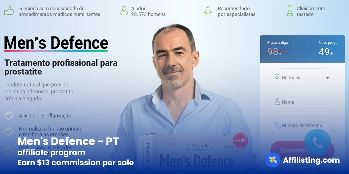 Men's Defence - PT affiliate program