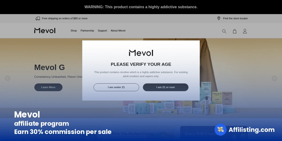 Mevol affiliate program