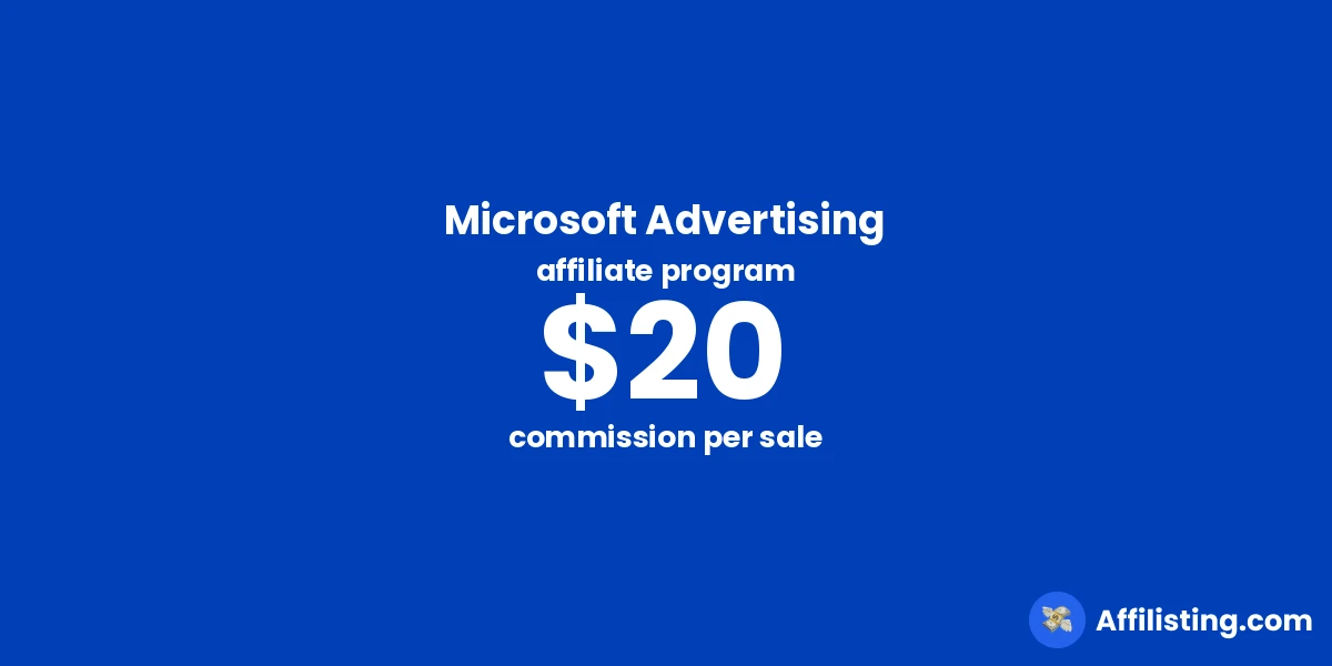 Microsoft Advertising affiliate program