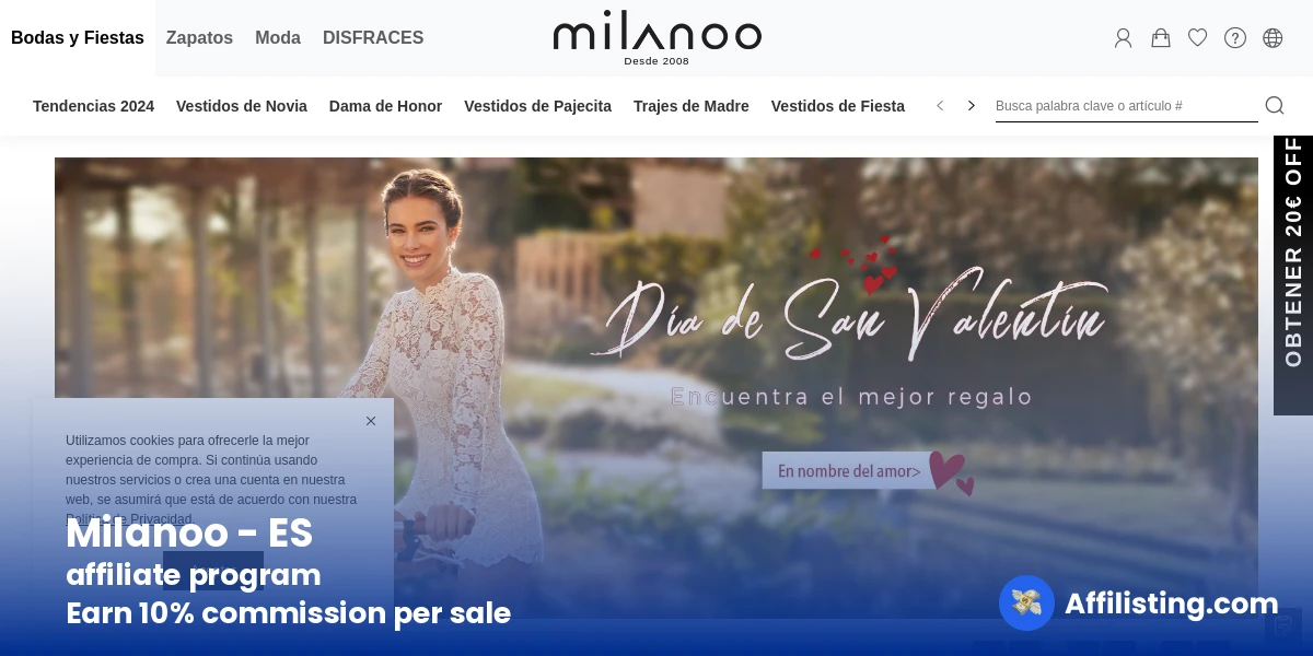 Milanoo - ES affiliate program