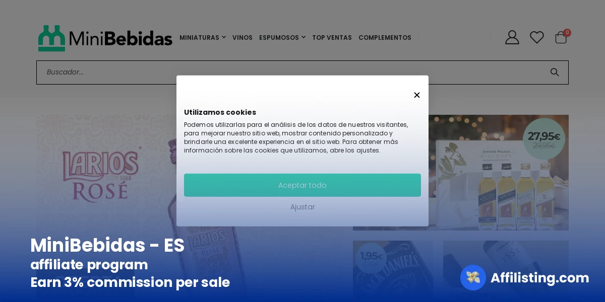 MiniBebidas - ES affiliate program
