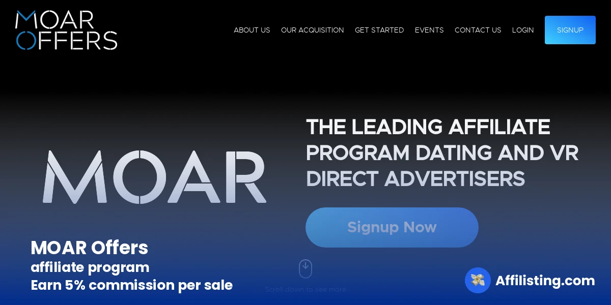 MOAR Offers affiliate program