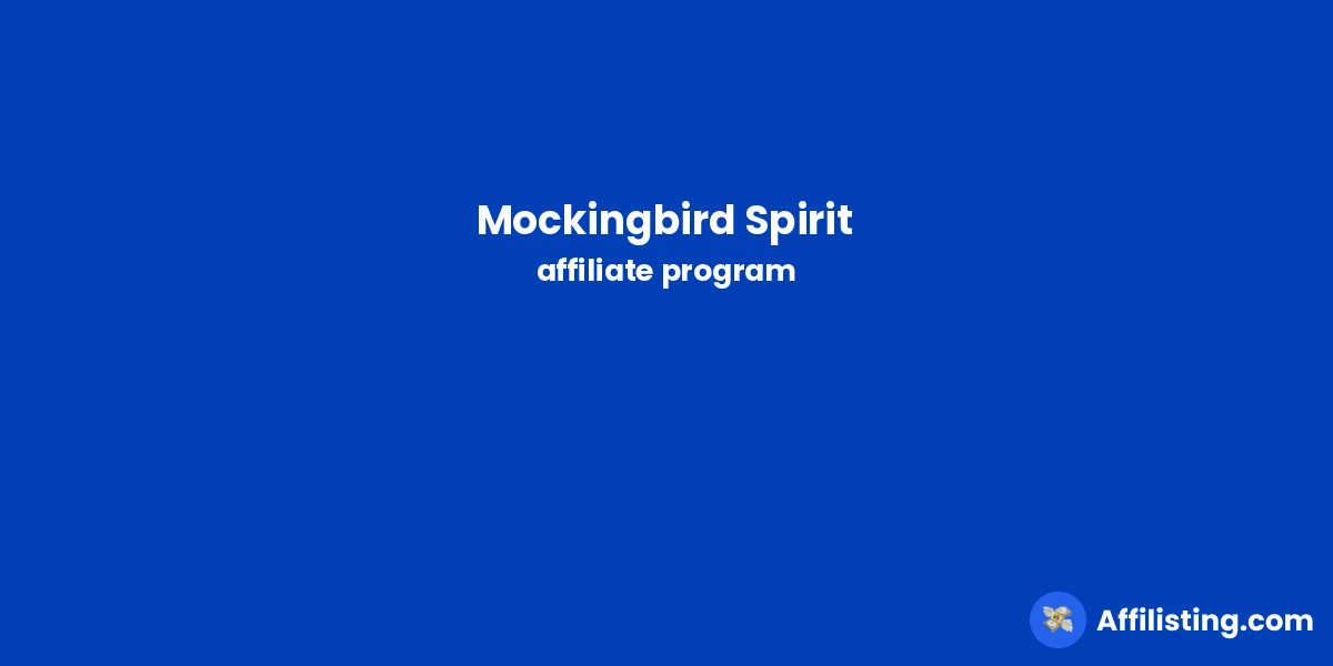 Mockingbird Spirit affiliate program