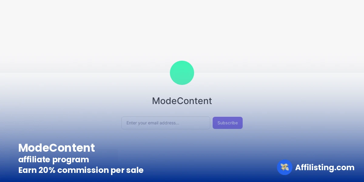 ModeContent affiliate program