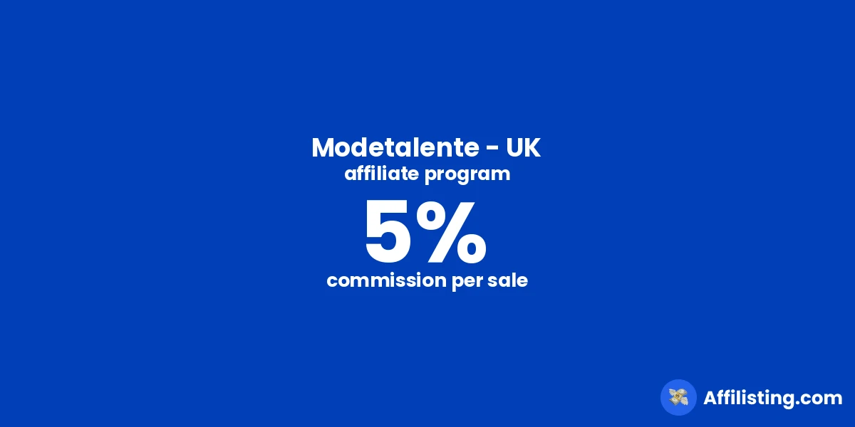 Modetalente - UK affiliate program