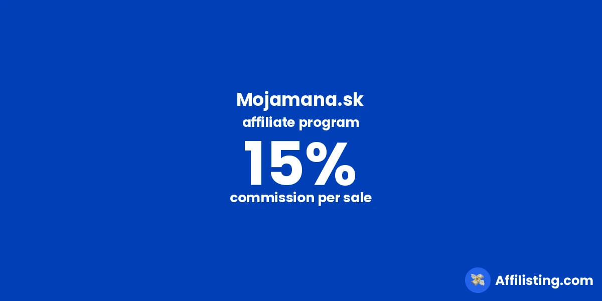 Mojamana.sk affiliate program