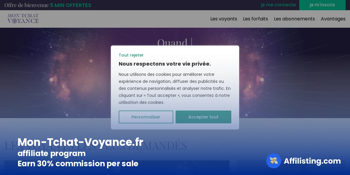 Mon-Tchat-Voyance.fr affiliate program