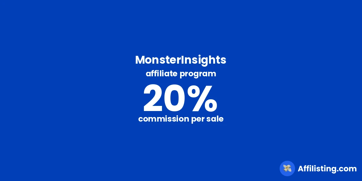 MonsterInsights affiliate program