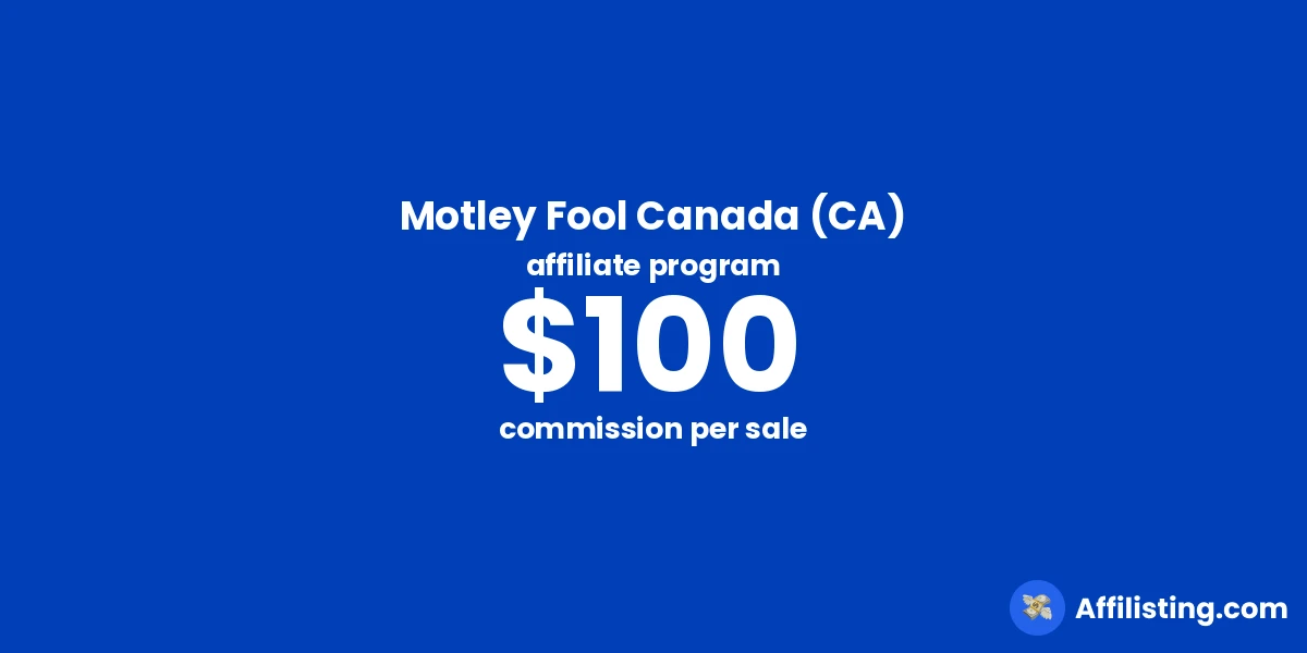 Motley Fool Canada (CA) affiliate program