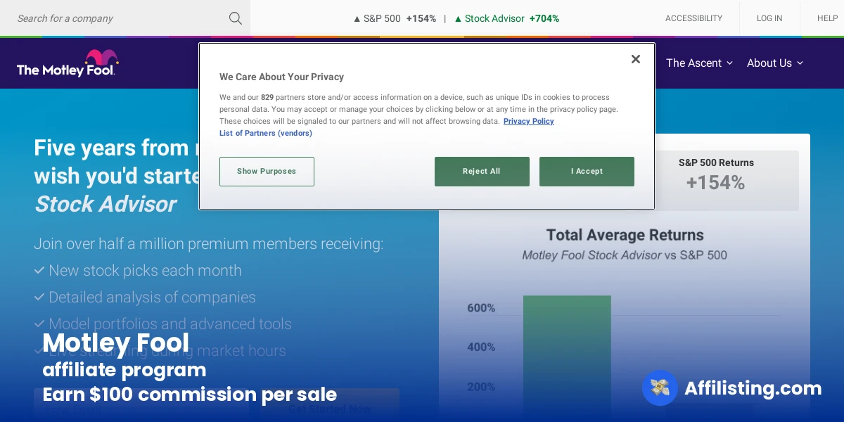 Motley Fool affiliate program