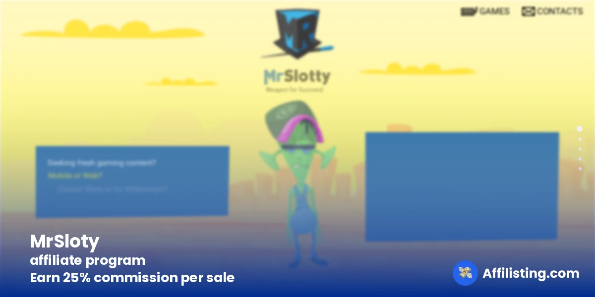 MrSloty affiliate program