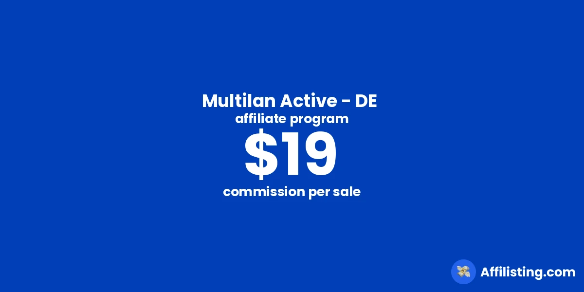 Multilan Active - DE  affiliate program