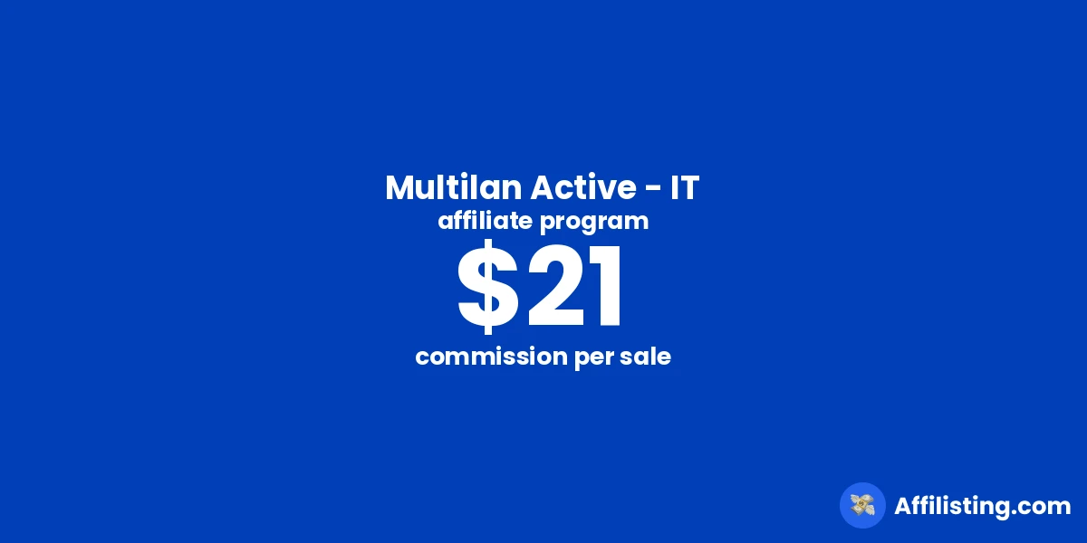 Multilan Active - IT affiliate program