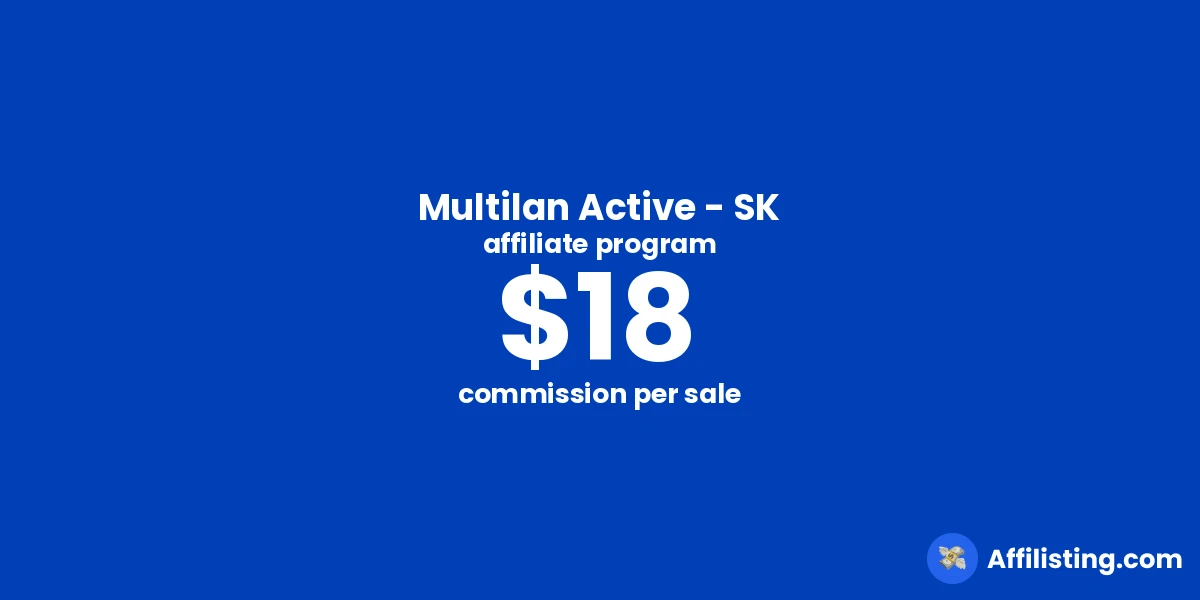 Multilan Active - SK affiliate program