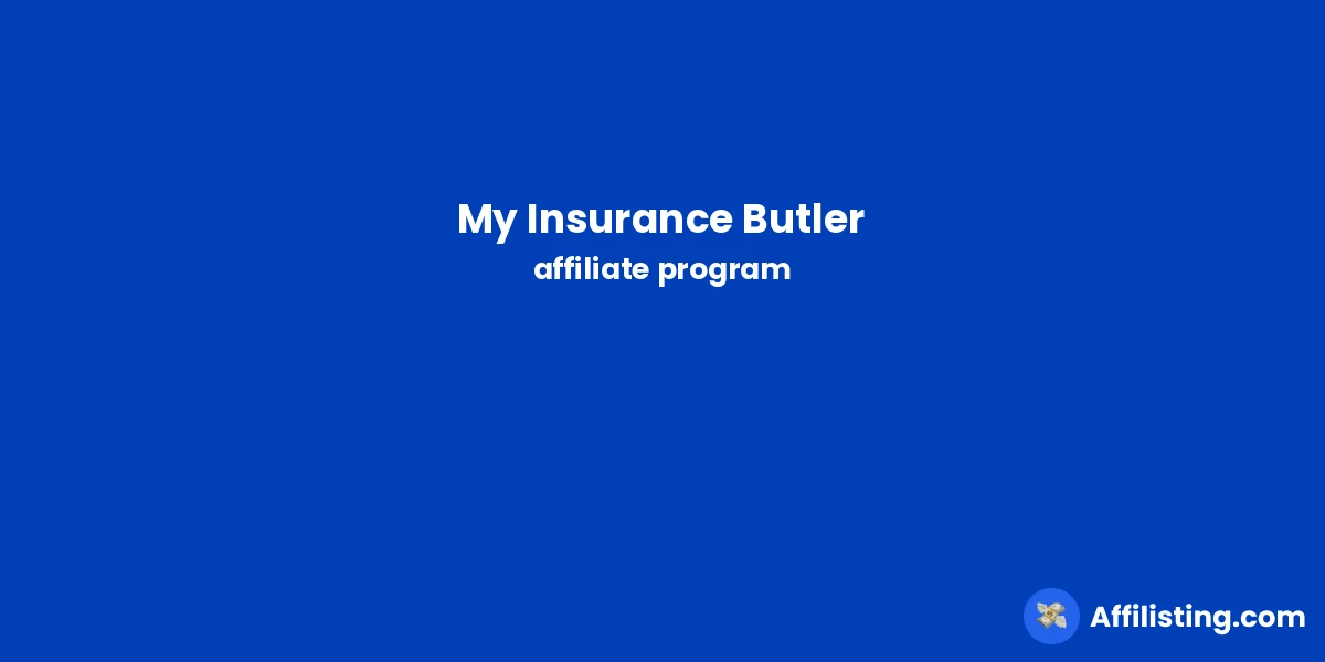 My Insurance Butler affiliate program