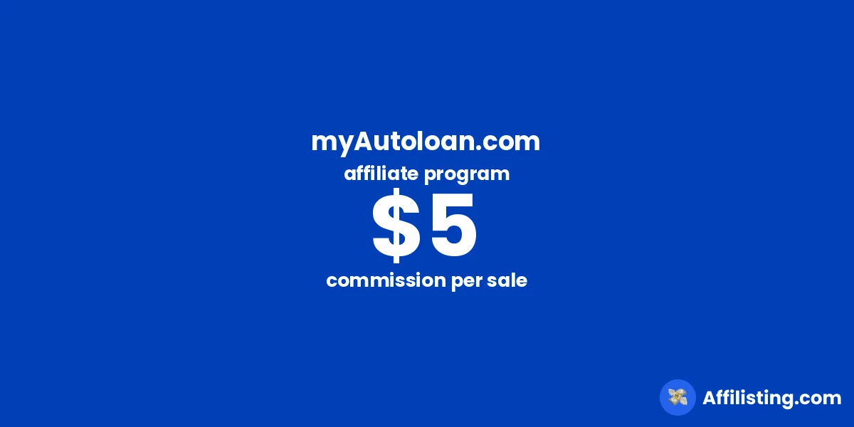 myAutoloan.com affiliate program