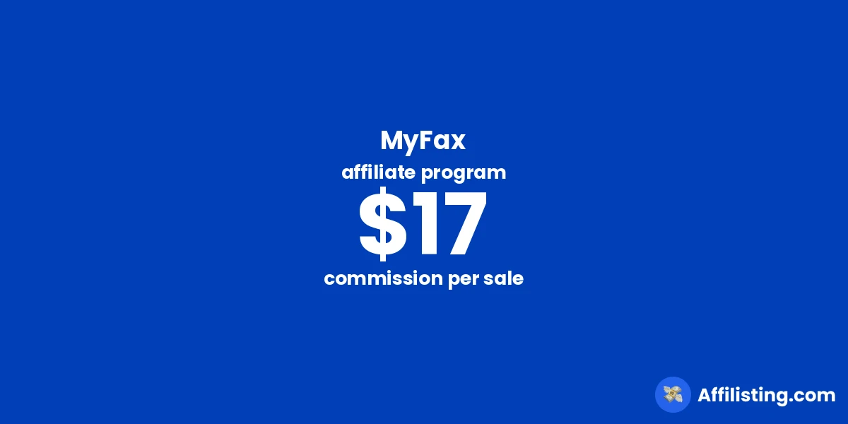 MyFax affiliate program