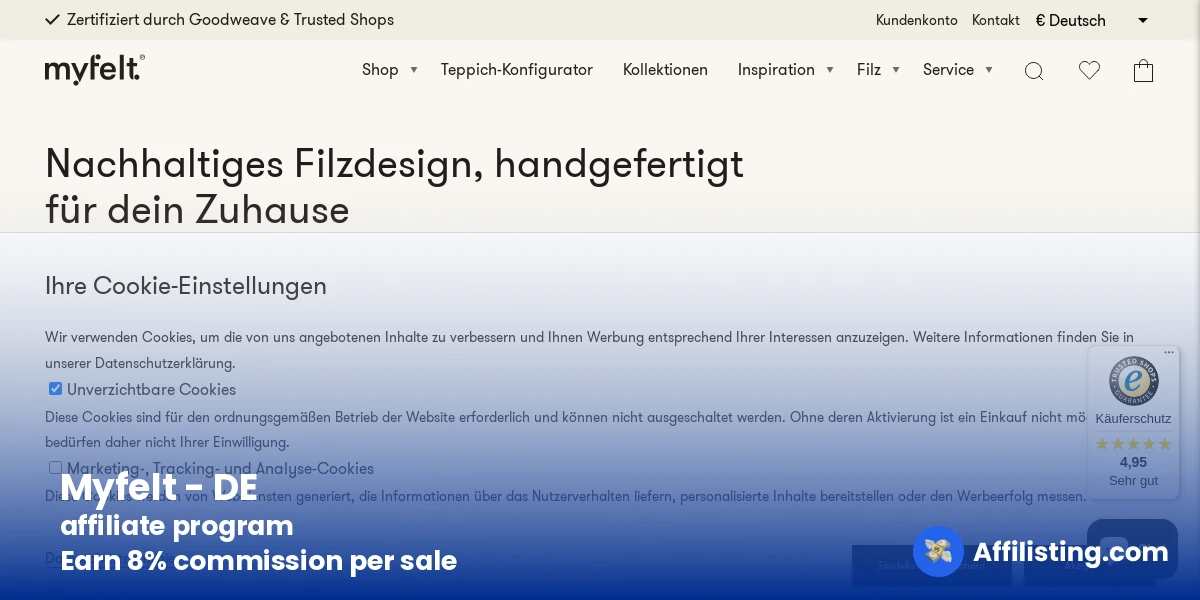 Myfelt - DE  affiliate program