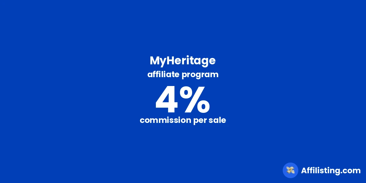 MyHeritage affiliate program