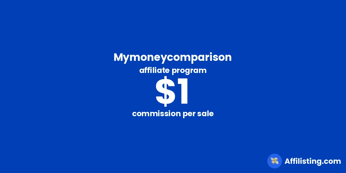 Mymoneycomparison affiliate program