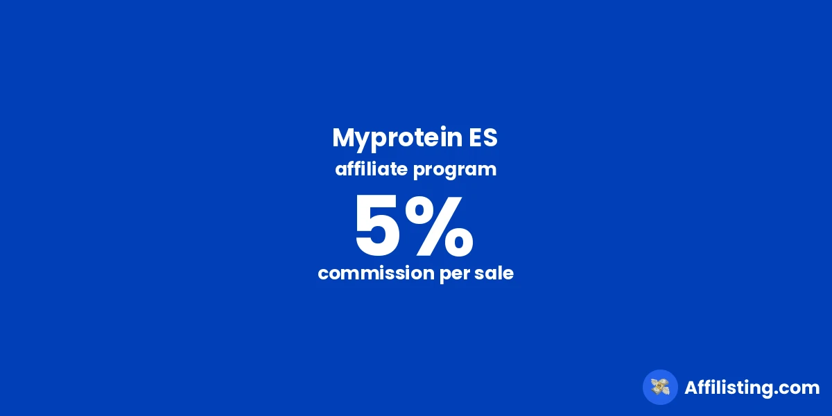 Myprotein ES affiliate program