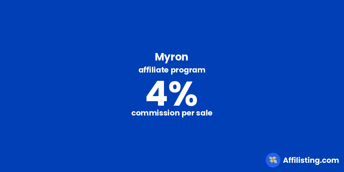 Myron affiliate program