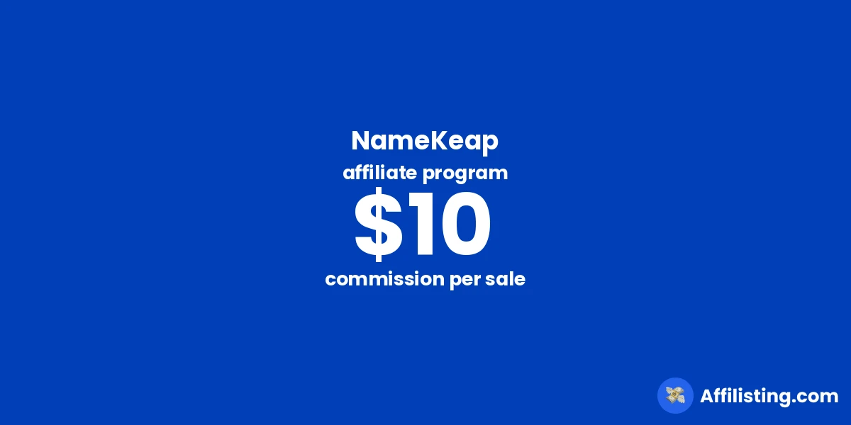 NameKeap affiliate program
