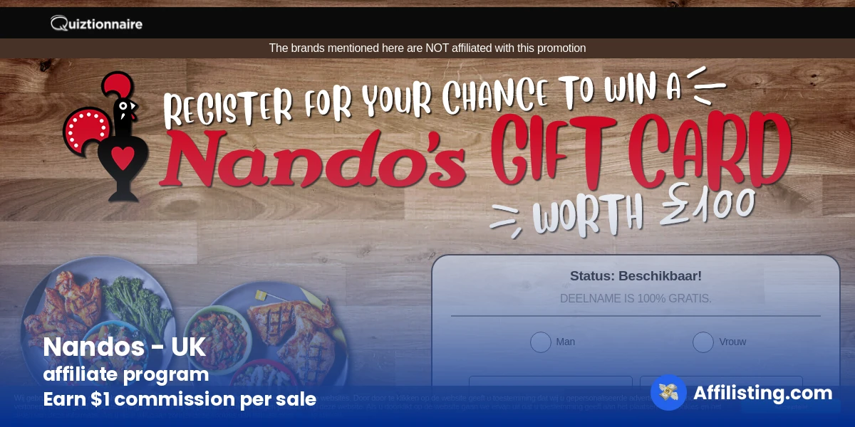 Nandos - UK affiliate program