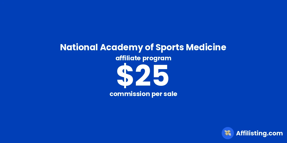 National Academy of Sports Medicine affiliate program