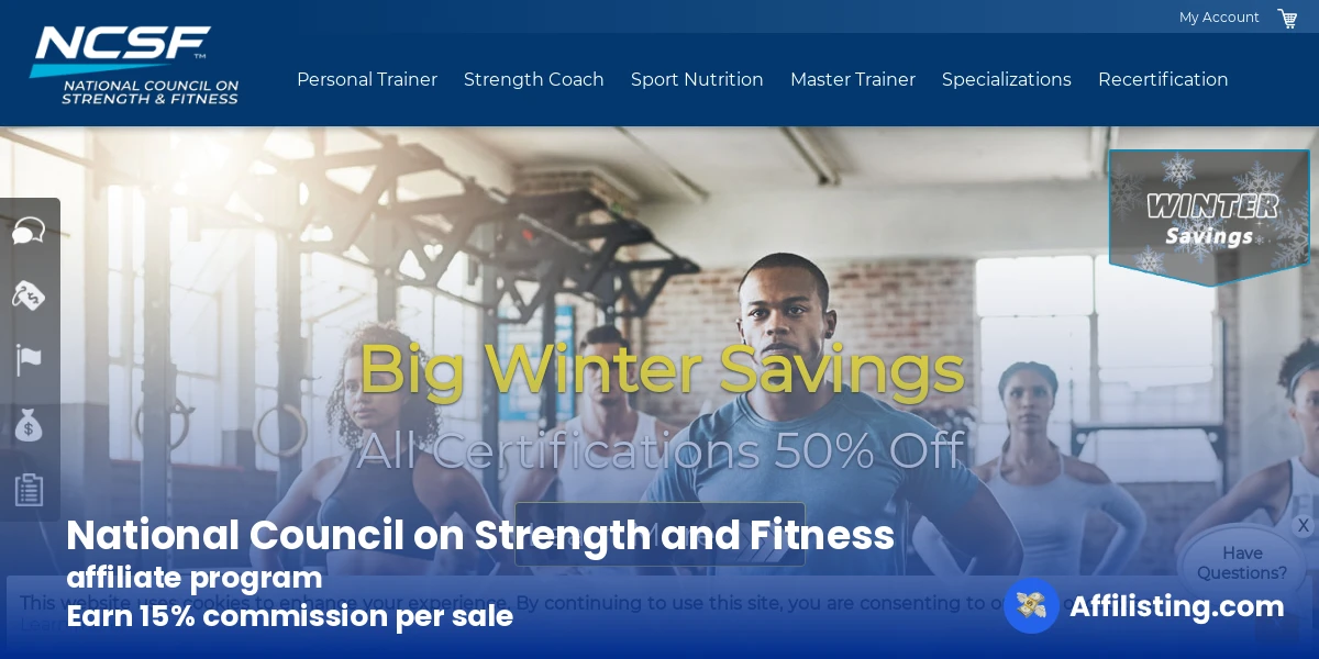 National Council on Strength and Fitness affiliate program