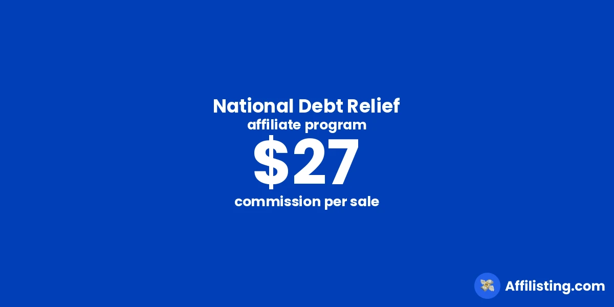 National Debt Relief affiliate program