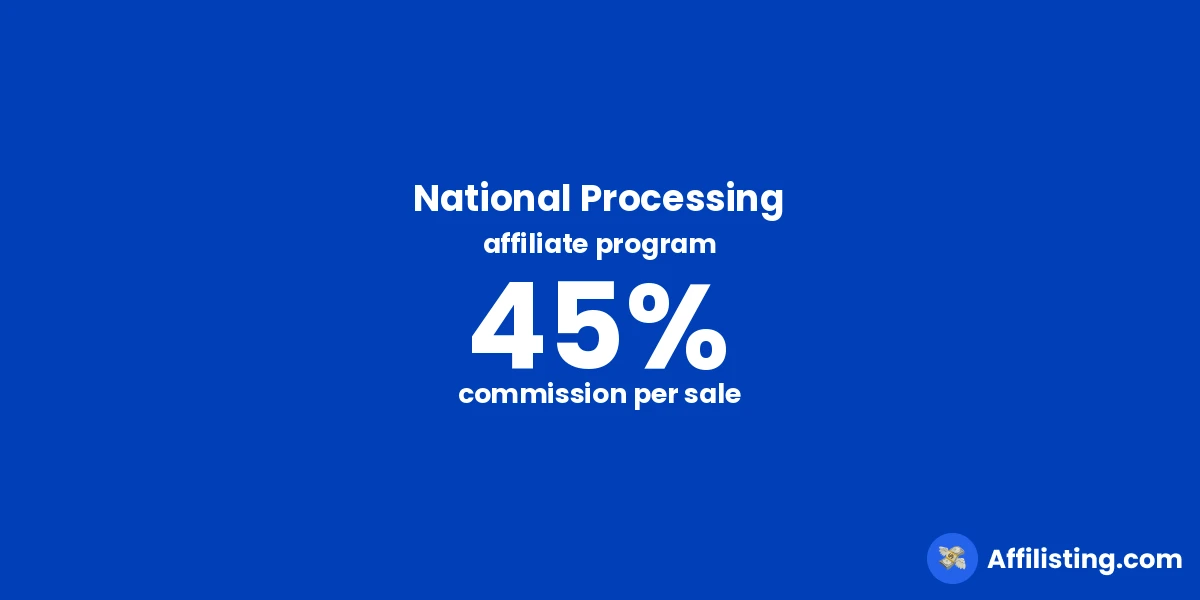 National Processing affiliate program