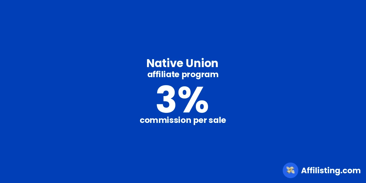 Native Union affiliate program